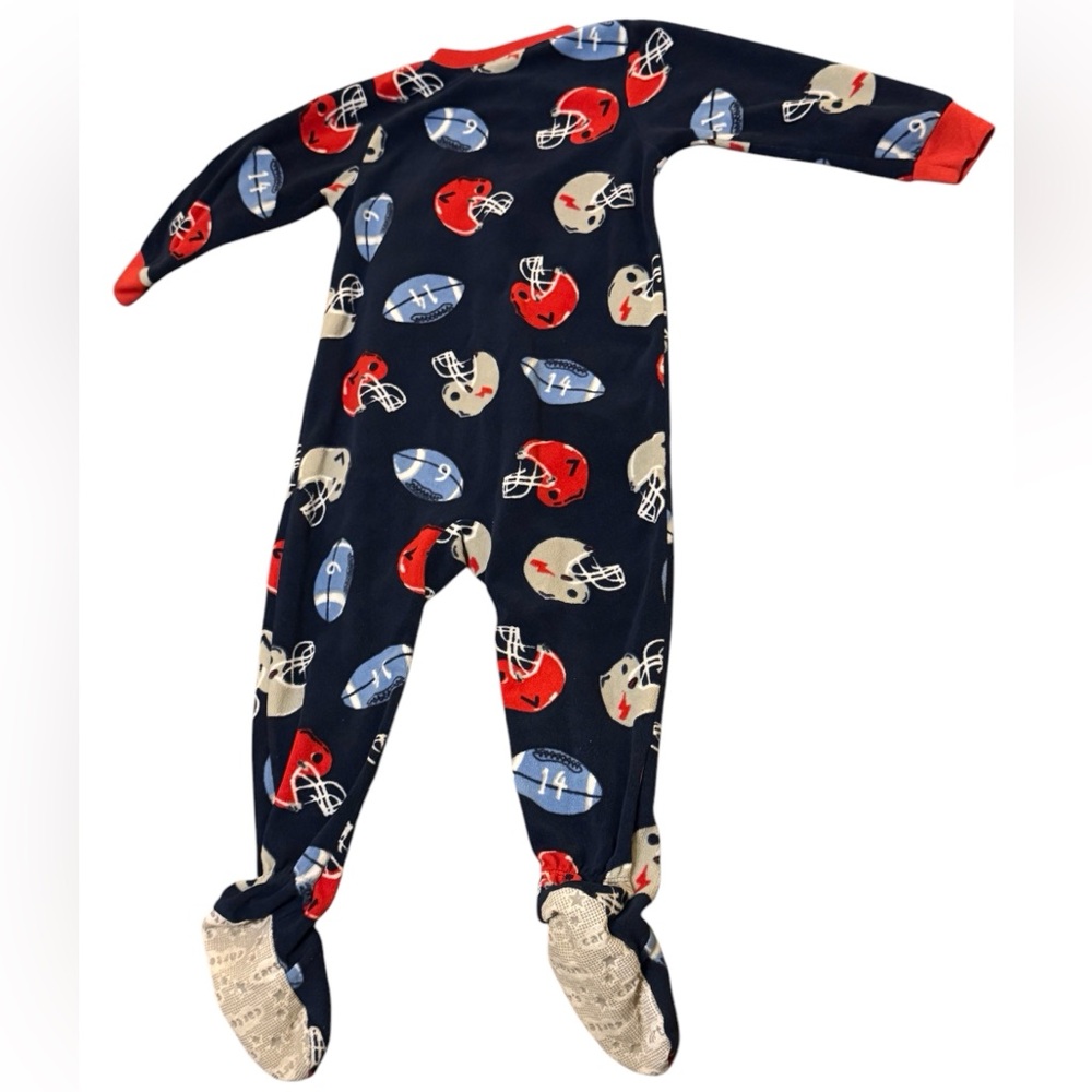 Carter’s Football Fleece Pajama 🏈 - Picture 2 of 6